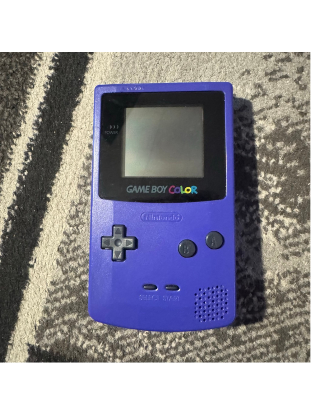 Nintendo Game Boy Color Handheld Console One Size Purple Grape For Parts
